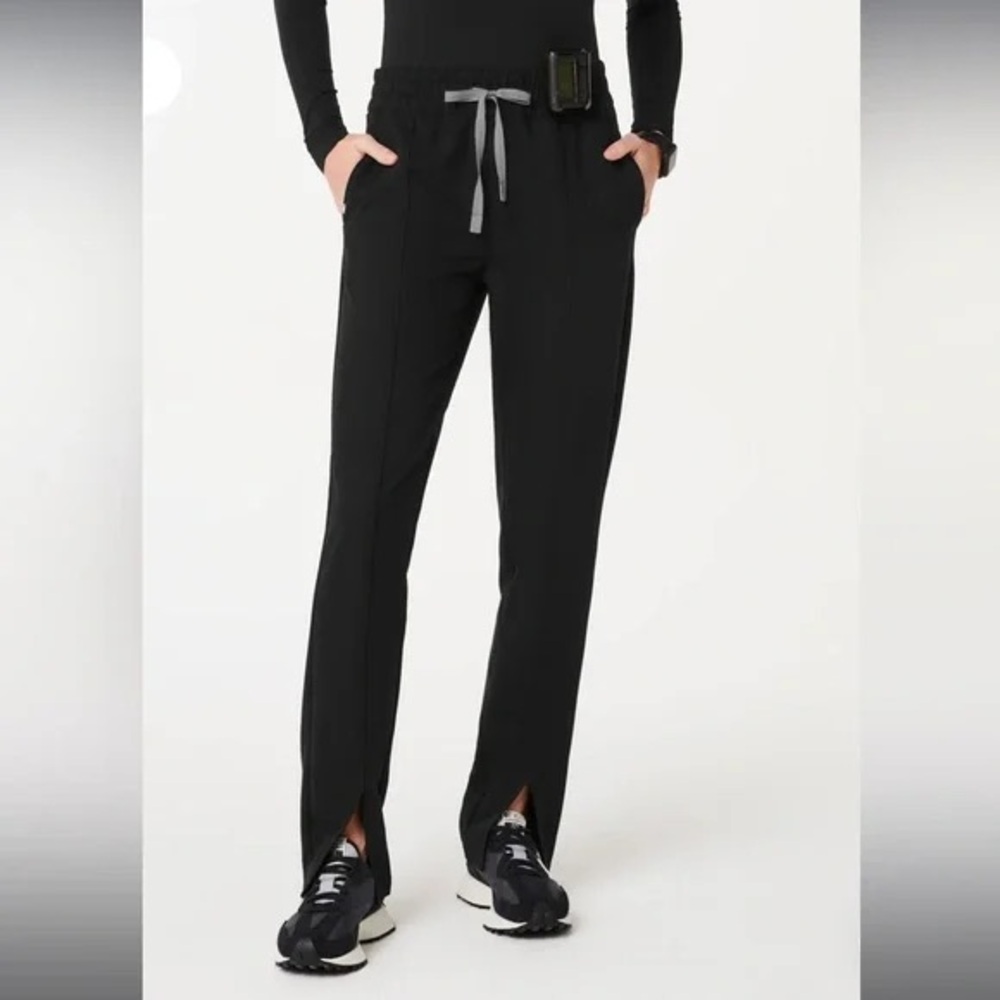 FIGS Lira scrub pants split leg black regular length size small